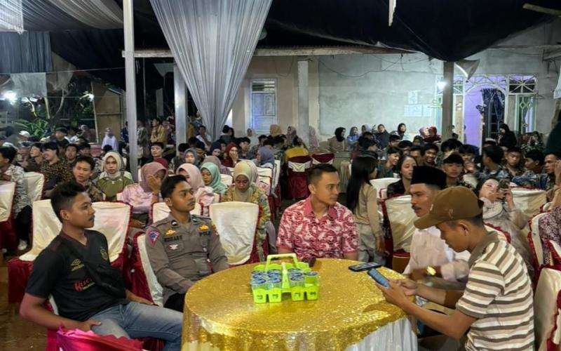Kapolsek Ketahun Hadiri Undangan Pesta Pernikahan dan Cooling System Dengan Masyarakat