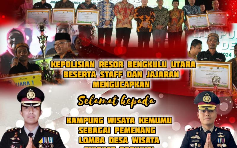 Polres Bengkulu Utara Amankan Malam Puncak Penganugerahan Desa Wisata 