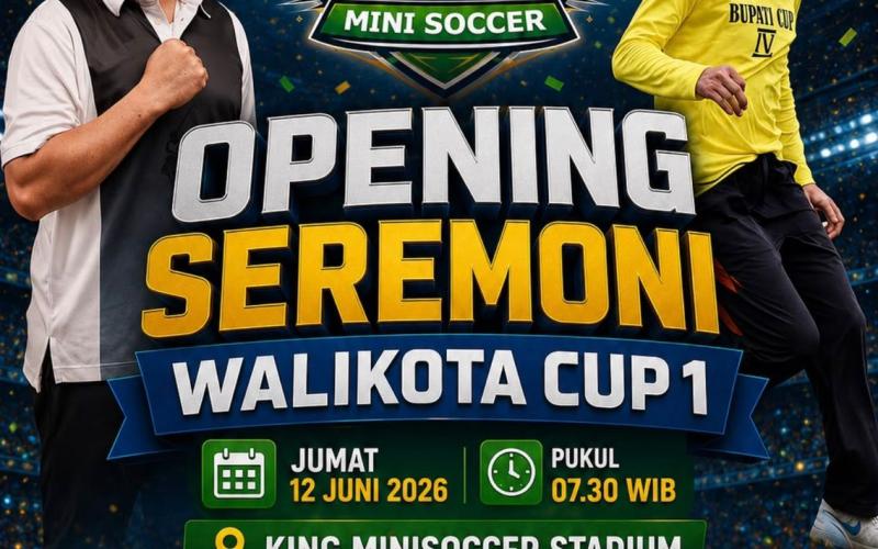 Walikota Cup I Mini Soccer Resmi Digelar, Pemkot Bengkulu Tantang Pemkab Kaur pada Laga Ekshibisi