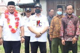 Pemasangan Pengeng Program Bantuan Rumah Swadaya Tahun 2021