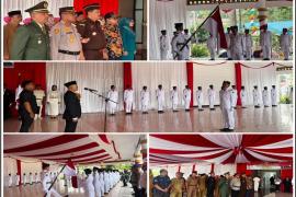 Kapolres BS Hadiri Upacara Pengukuhan Paskibraka Kabupaten Bengkulu Selatan Tahun 2023