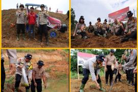 Polres Bengkulu Utara dan Polsek Jajaran Laksanakan Program Ketahanan Pangan untuk Mendukung Asta Cita Presiden