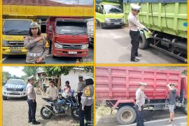 Puluhan Kendaraan Terjaring Sweeping Satlantas di Jalur Arga Makmur - Air Besi - Bengkulu