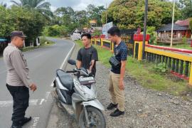 Polsek Padang Ulak Tanding Perketat Pemeriksaan Kendaraan dalam KRYD