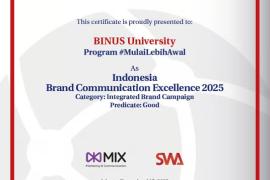 Brand Communication BINUS University Raih Penghargaan Indonesia Brand Communication Excellence 2025