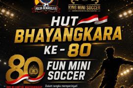 Polda Bengkulu Gelar Fun Mini Soccer