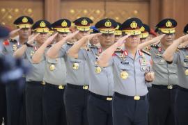 Polri Laksanakan Kenaikan Pangkat 87 Perwira Tinggi