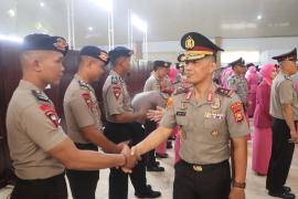 Kapolda Bengkulu Irjen Pol. Yudhi Sulistianto Wahid, S.I.K. memimpin langsung Upacara Laporan Kenaikan Pangkat Anggota Polri Periode 1 Juli 2026 dan PNS Polri Polda Bengkulu