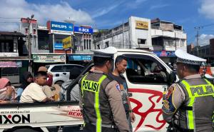 Satlantas Polres Kepahiang Imbau Pengendara Bak Terbuka dalam Ops Ketupat Nala 2026