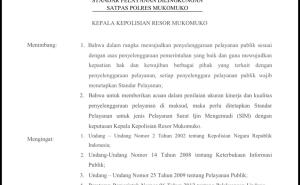 Satpas Polres Mukomuko Tetapkan Standar Pelayanan, Wujudkan Pelayanan SIM yang Profesional dan Transparan