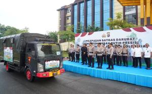 Polda Riau kembali bangun 83 jembatan merah putih presisi tahap II, 120 personel diberangkatkan