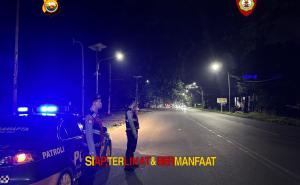 Personel Dit Samapta Polda Bengkulu Laksanakan Patroli R4 Di Kawasan Pantai Panjang