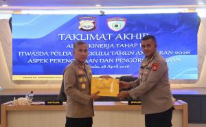 Kapolda Bengkulu Pimpin Taklimat Akhir Audit Kinerja Tahap I T.A. 2026