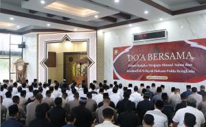 Jaga Kamtibmas, Kapolda Bengkulu Gelar Doa Bersama dengan Santri Pondok Pesantren Salafiyah Kota Bengkulu di Masjid Al Amin