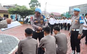 Bid Propam Polda Bengkulu Gelar Penegakan Disiplin Personel di Polres Rejang Lebong