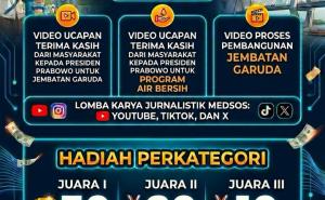 Lomba Karya Jurnalistik Pembangunan Jembatan Garuda dan Program Air Bersih Dibuka, Hadiah Capai Rp30 Juta