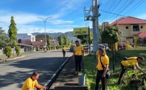 Polres Lebong Tingkatkan Kebersihan dan Pelayanan Masyarakat