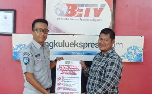 Jasa Raharja Bengkulu Perkuat Sinergi dengan BETV Lewat Silaturahmi dan Sosialisasi Program Pemutihan Pajak
