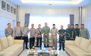 Kapolda Bengkulu Terima Kunjungan Pangdam XXI/Radin Inten
