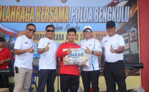 Kapolda Bengkulu Pimpin Olahraga Bersama Hari Bhayangkara ke-80