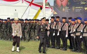   Polda Bengkulu menggelar Upacara Peringatan Hari Bhayangkara ke-80 Tahun 2026 di kawasan Benteng Marlborough, Kota Bengkulu