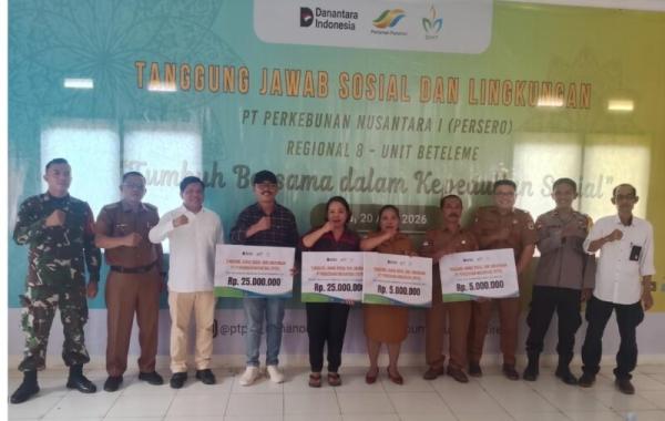 Holding Perkebunan Nusantara Pererat Silaturahmi dengan Warga Po’ona melalui Program TJSL PTPN 1 Regional 8