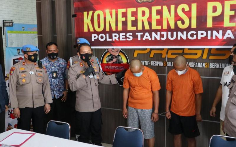 Polres Tanjung Pinang Gelar Konferensi Kasus Persetubuhan Anak Dibawah Umur