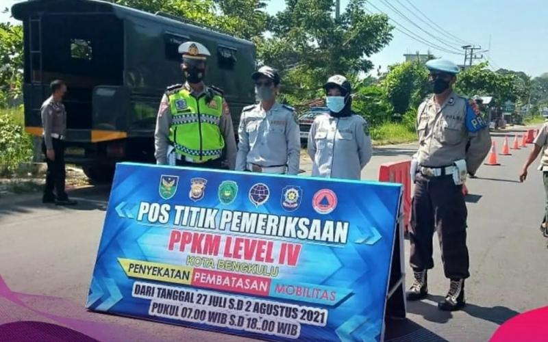 Siapkan Kartu Vaksin, Ini Lima Titik Penyekatan di Kota Bengkulu