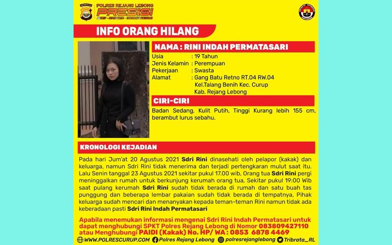Info Orang Hilang