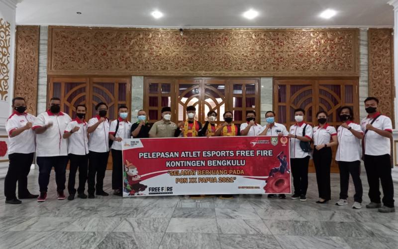 Pelepasan Atlet FreeFire Esport Bengkulu Pada PON XX di Papua 2021