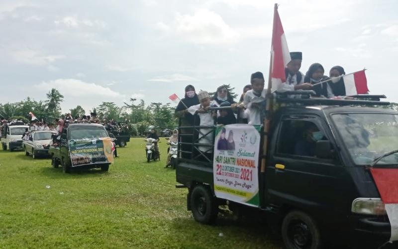 PC GP Ansor Seluma Gelar Pawai Peringatan Hari Santri ke 6