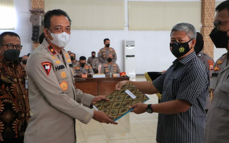 Wakapolda Bengkulu Pimpin Penyerahan DIPA 2022