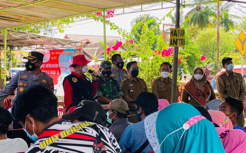 Gebyar Vaksinasi dari BIN di Bengkulu Utara disambut Antusias Warga