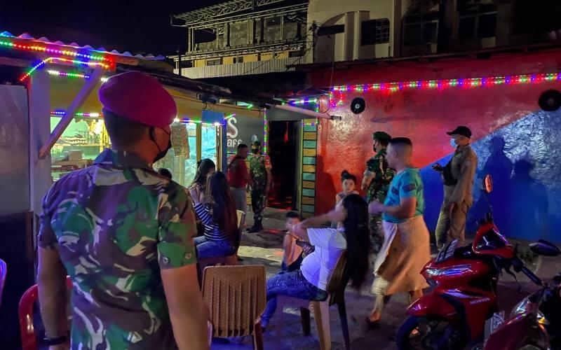 Jelang Nataru, Prajurit Yonmarhanlan VIII Bitung Laksanakan Patroli Gabungan