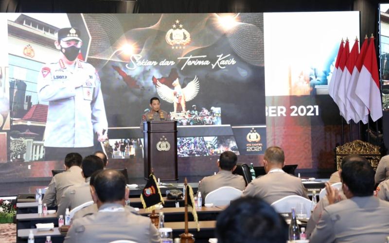 Apel Kasatwil, Kapolri Minta Capaian Positif Penanganan Covid Dipertahankan Hingga Kebiasaan Untuk Berbuat Baik