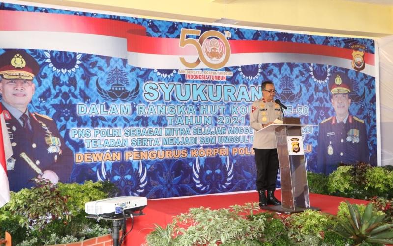 Polda Bengkulu Gelar Syukuran HUT KOPRI KE-50