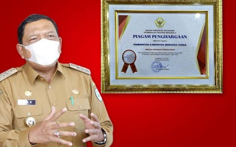 Pemkab BU Raih Piagam Penghargaan Terbaik Ke Dua Tindak Lanjuti Hasil Pemeriksaan BPK
