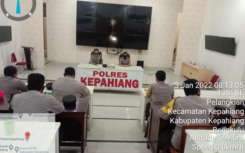 Tingkatkan Profesionalisme Bhabinkamtibmas, Polres Kepahiang Laksanakan Anev