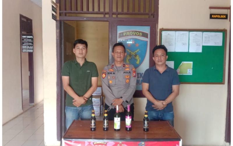 Giat Imbangan Operasi Pekat Nala, Polsek Batik Nau Amanakan Minuman Keras