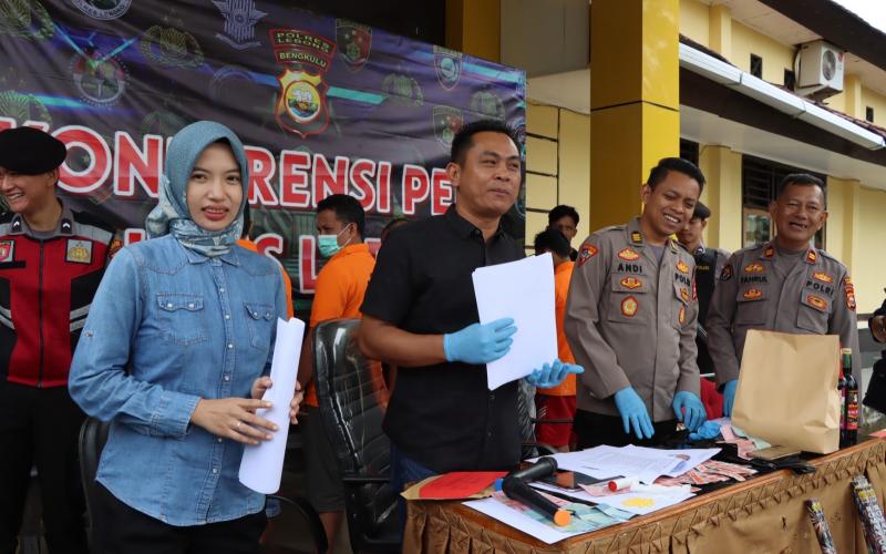 Polres Lebong saat press release