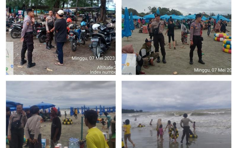 Berikan Rasa Aman, Sat Samapta Patroli di Kawasan Pantai Panjang