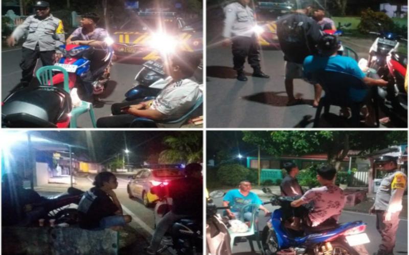 Dengan Humanis, Personel Polsek Teluk Segara Sampaikan Imbauan Kamtibmas kepada Warga Kelurahan Teluk Segara 