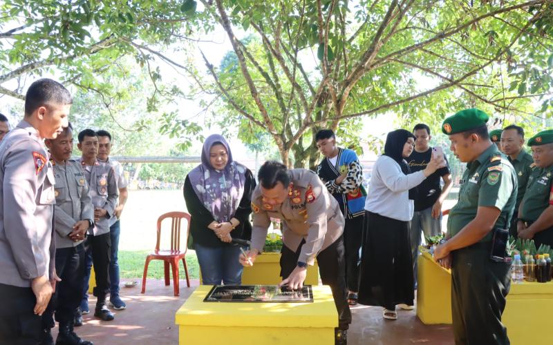 Diresmikan, Polres Lebong Kini Punya Taman, Namanya "Tantya Sudhirajati"