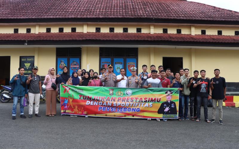 Kapolres Lebong Lepas Tim Bola Voli Ikuti Kejurda di Bengkulu Utara