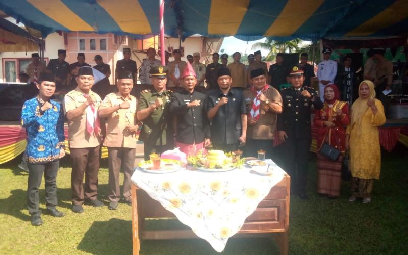 Kapolsek Kaur Tengah Hadiri Peringaatan HUT Kecamatan Luas Ke 18 
