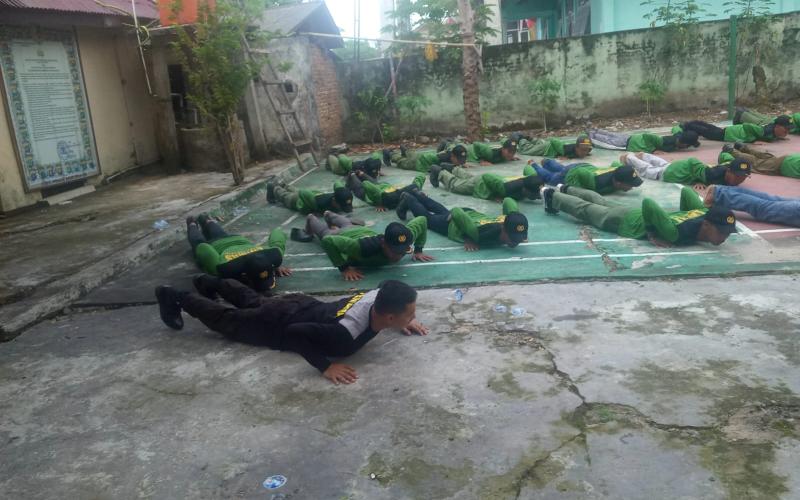 Hadapi Tahun Pemilu, Polsek Kaur Selatan Gelar Kegiatan Pelatihan Linmas