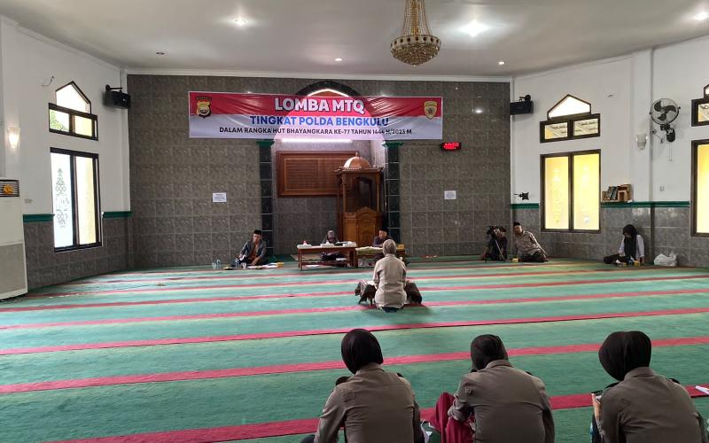 Sambut Hari Bhayangkara Ke–77, Polda Bengkulu Gelar Lomba MTQ
