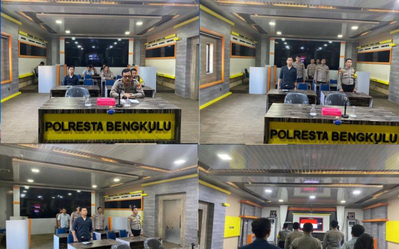 Polresta Bengkulu Ikuti Zoom Meeting Workshop Penelitian Tingkat Kepercayaan Masyarakat Terhadap Kinerja Polri 