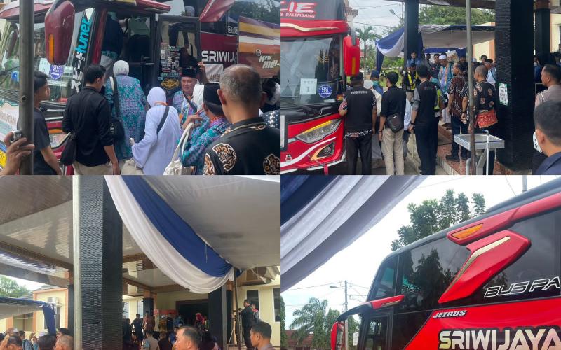 Polresta Bengkulu, Berikan Pengamanan Keberangkatan CJH Provinsi Bengkulu Kloter Ke-5