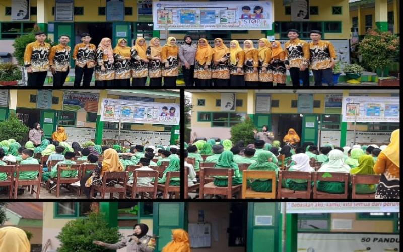 Sambangi SDN 50 Kota Bengkulu, Bhabinkmtibmas Berikan Imbau Tentang Bahaya Prilaku Bulying